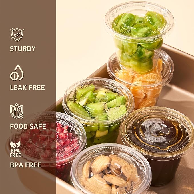 YEEHAW 9 oz 50 Pack Clear Plastic Cups - Image 3