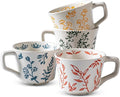 Ceramic Mugs 11 oz Unique Luxurious Cups Set of 4, Mug by Noevany