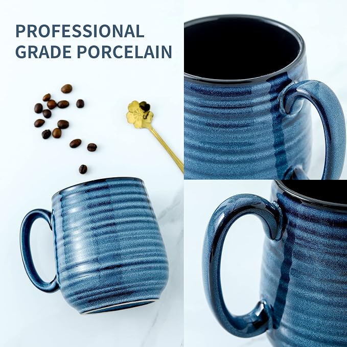 HASENSE Coffee Mug, 20 oz Ceramic Coffee Cup - Image 6