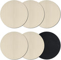 Cream Thin Lines Coasters Set of 6, Absorbent Coasters by Unknown