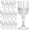 7OZ Plastic Wine Glasses, Reusable Vintage Goblets Unbreakable Drinking Glasses by Unknown