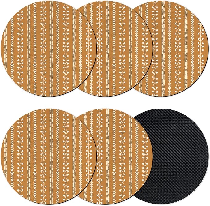 Bohemia Coasters Set of 6, Absorbent Coasters by Unknown