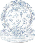WRAPAHOLIC 25Pcs Floral Paper Plates by WRAPAHOLIC