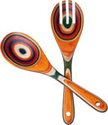 Pakkawood Salad Tongs, 10.5 inch wooden Spoons, Serving utenstil colorful wood by ZAROCRUS