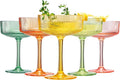 Khen Acrylic Ribbed Vintage Art Deco Martini Glasses by Khen
