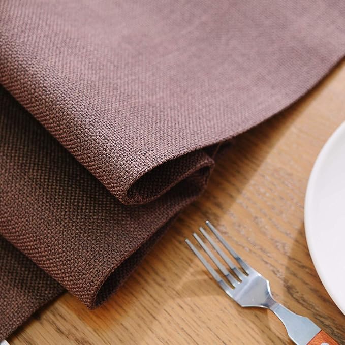 Soft Caddice Faux Linen Table Runner 2 Piece Fabric in 1 - Image 2