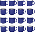 Set of 16 Ceramic Campfire Mugs – 15 Oz, Royal Blue – Coffee & Tea Cups by GiftsbyDesign