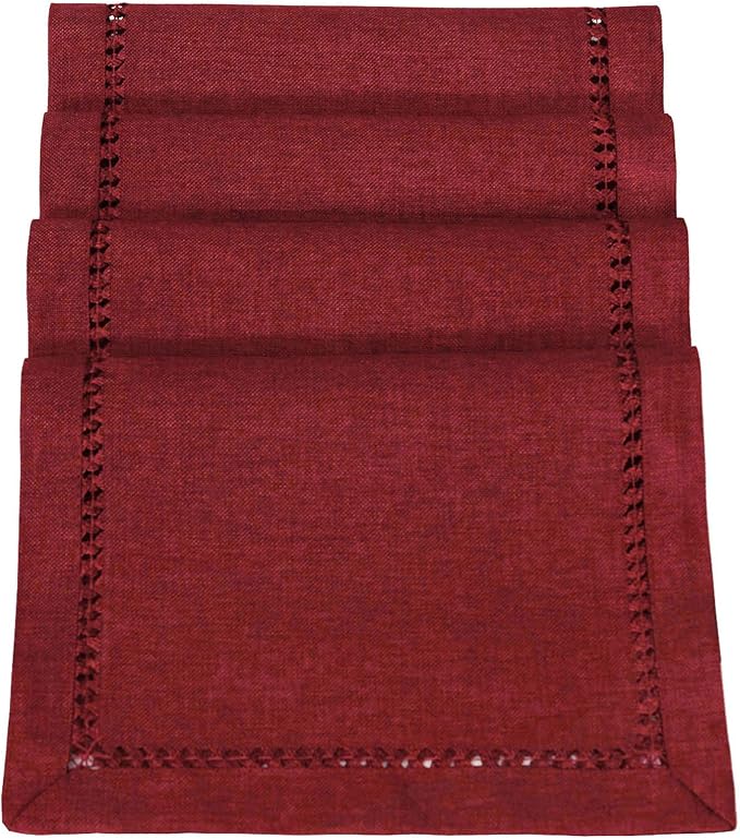 Grelucgo Handcrafted Solid Color Dining Table Placemats, Double-Hemstitched) - Image 2