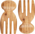 MYRAINBOW Salad Tongs, Acacia Wooden Salad Tongs, Wooden Salad Serving Utensils by Myrainbow