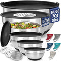 6pc Stainless Steel Mixing Bowls by PriorityChef