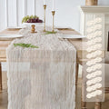 12 Pack Cream White Cheesecloth Table Runners, 120 Inch 10Ft Ivory Gauze Table by YARGEZON