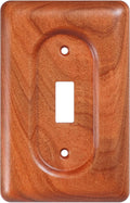 Wooden Light Switch Cover Plate Single Decorator Cherry Wood Decorative Switch Plates and Outlet Covers Premium Quality Light Switch Cover