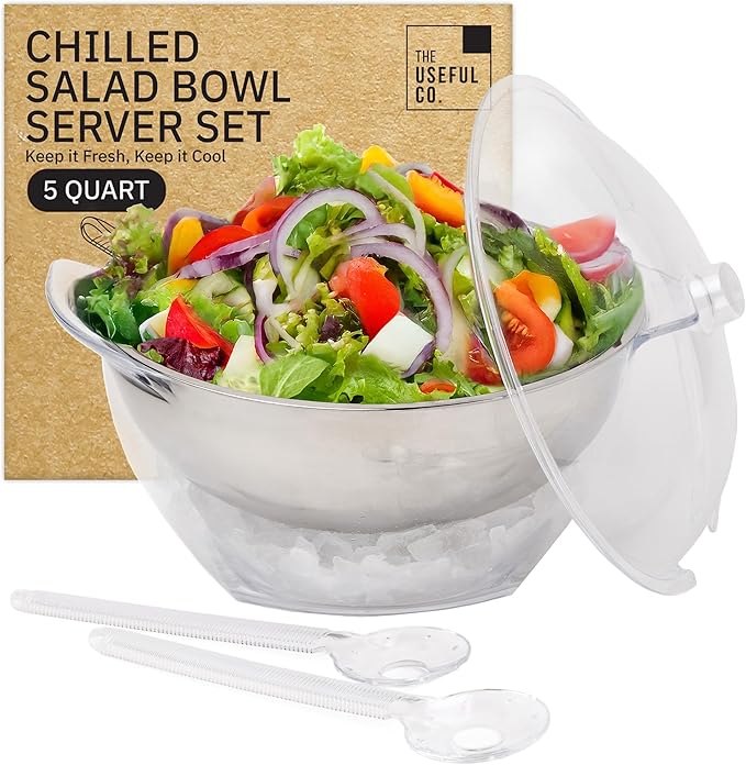 Useful Co. Chilled Serving Bowl, Salad Bowl by TheUsefulCo