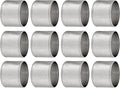 ALPHA Living HOME Silver Napkin Rings Set of 12 Premium, 100% Metal by ALPHALivingHOME