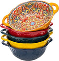 XKXKKE 5 Pack Boho Ceramic Serving Bowls by XKXKKE