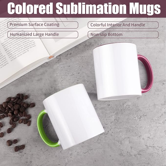 TANGLONG 11oz Tazas Para Sublimar Set of 12-6 White and 6 Black-with Box | - Image 3