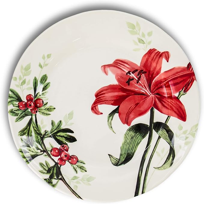 Tudor Royal 16-Piece Round Porcelain Dinnerware Set, Service - Image 8