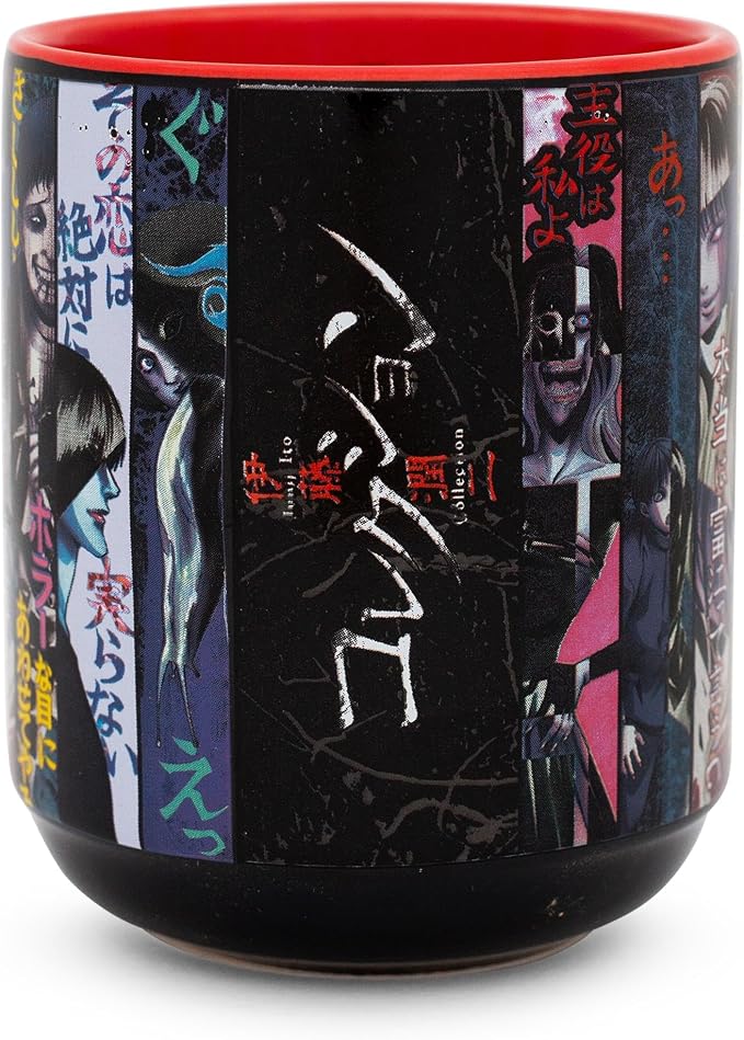 Silver Buffalo Junji Ito Panel Poster Asian-Style Ceramic Tea Cup | Traditional - Image 2