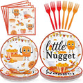 96 Pcs Chicken Nugget Themed Party Decorations, Serves 24 | Chicken Nugget by Greencian