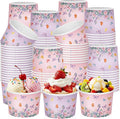 CHENGU 60 Pcs Butterfly Ice Cream Cups Birthday Party Decorations 9 oz Pink and by CHENGU