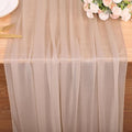 10FT Champagne Chiffon Table Runner 30x120 Inches Romantic Boho Rustic Sheer by SAJOO