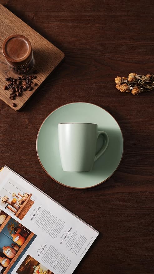 famiware Venus Coffee Mugs Set of 6, 13 oz Ceramic Stoneware Mug Cup Set | - Image 8