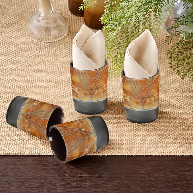 Handicrafts Home Viking Horn Shot Glasses Set of 8, Handmade Natural Ox Horn - Image 7