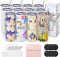 12 Pack 20oz Sublimation Tumbler Skinny Straight Bulk | Stainless Steel by UIRZOTN