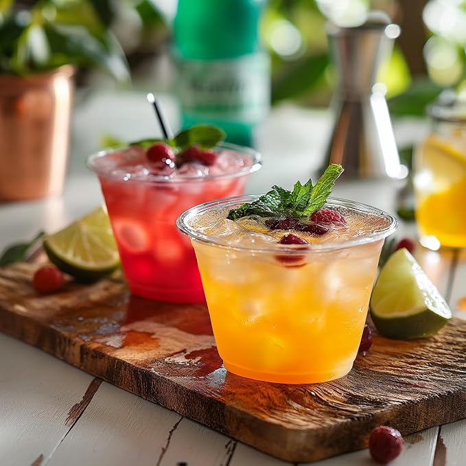 TashiBox 9 oz Crystal Clear Plastic Cups - Image 6