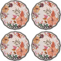 Karma, 8.75 inches Melamine Salad Plates Set of 4, Reusable Dishwasher Safe by KarmaGifts