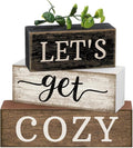 Moucuny 4 Pcs Farmhouse Table Decor Inspirational Wooden Signs Rustic by Moucuny