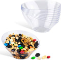 6oz Clear Plastic Serving Bowls Small Disposable Candy Dishes, Buffet Containers by StockYourHome