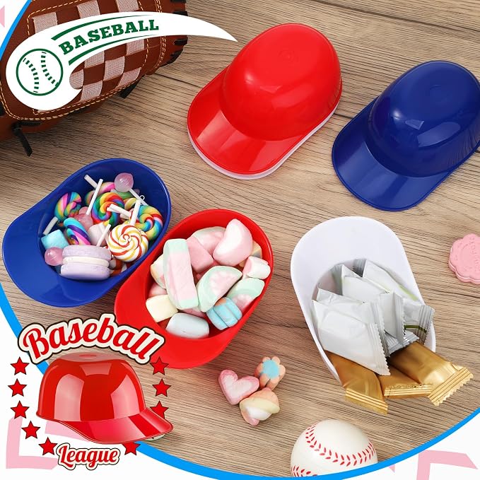 Plastic 8 oz Baseball Helmet Bowl, 72 Pack - Image 7