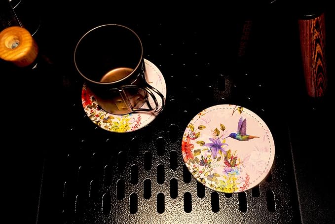 Hummingbirds Bird Flower Coasters - Image 5