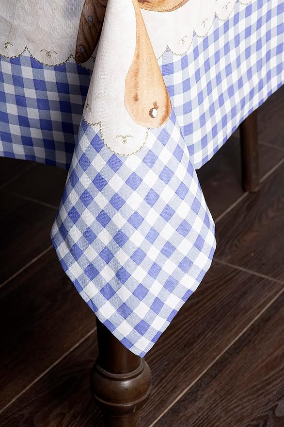 Maison d' Hermine Table Cloth Rectangle Table 100% Cotton 70 x 108 Inches Tablecloth Reusable Decorative for Dining Room Farmhouse Home Valentines Day Decorations Spring Summer - Gourmand