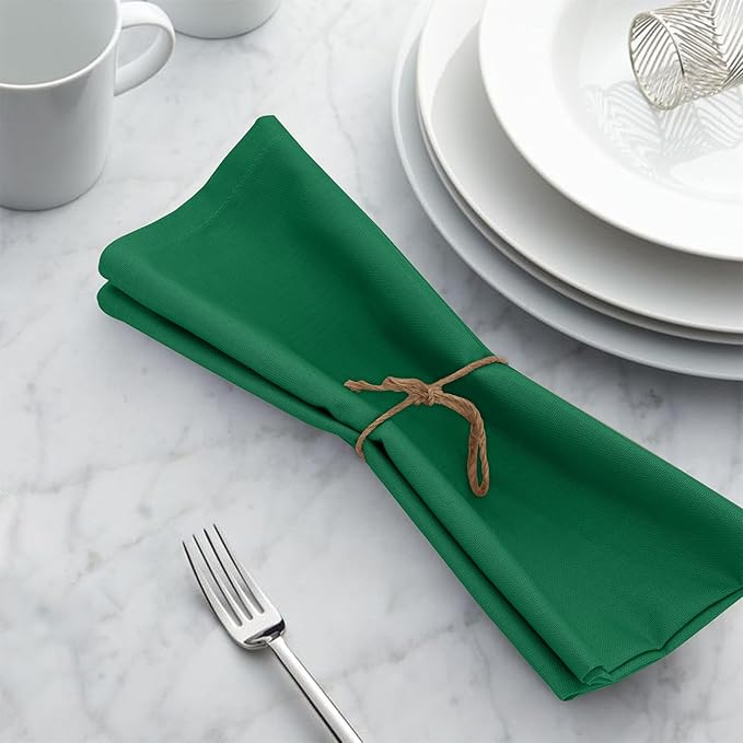 Ruvanti Cloth Napkins Set of 12, 18x18 Inches, 100% Cotton, Washable, Soft & Absorbent, Perfect for Wedding, Christmas, ‎Thanksgiving Dinners - Amazon