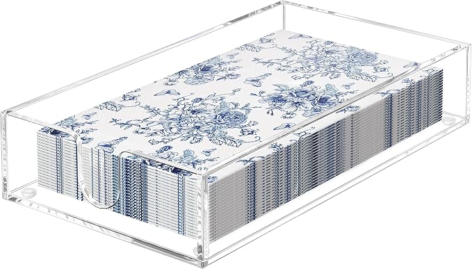 HBlife Acrylic Guest Towel, Paper Napkin Holder Tray by HBlife