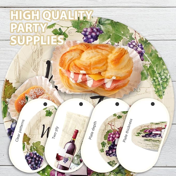 96Pcs Wine Tasting Party Decorations - Image 6