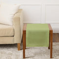 Solino Home 100% Pure Linen Table Runner Moss Green Hemstitch, 14 x 36 in | by SolinoHome