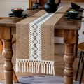 EMMTEEY Macrame Table Runner Boho Style 36 Inches Long, Scratch & Heat Resistant by EMMTEEY