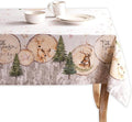 Maison d' Hermine Table Cloth Rectangle Table 100% Cotton 60 x 90 Inches Fall Tablecloth Reusable Everyday Use for Thanksgiving Christmas Decorations Dining Farmhouse Party (Mountain Life)