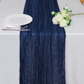 Snowkingdom 10 Ft Navy Blue Cheesecloth Table Runner, 120 inch Long Cheese by Snowkingdom