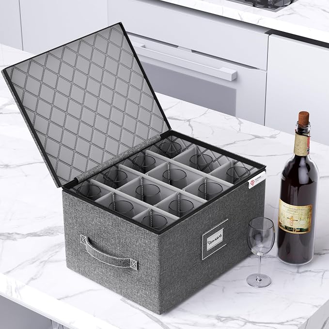 2 Pack Wine Glass Storage Box - Image 4