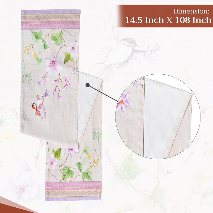 Maison d' Hermine Table Runner 100% Cotton 14.50" x 108" | Table Runners 108 - Image 4