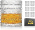 OPAYLY hobnail Drinking Glasses Old Fashion Glass 10oZ rocks glasses Set of 6 by OPAYLY