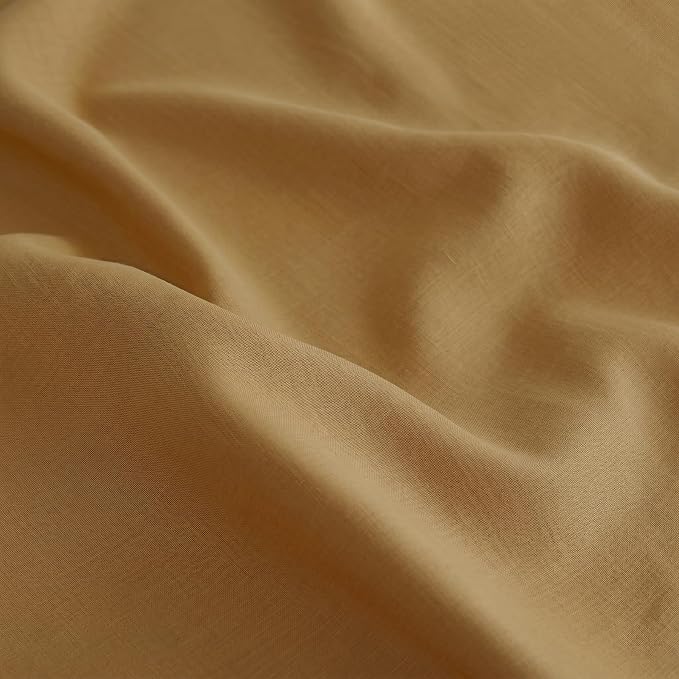 Solino Home 100% Pure Linen Dining Table Runner Caramel, Fete 14 x 90 in | - Image 4