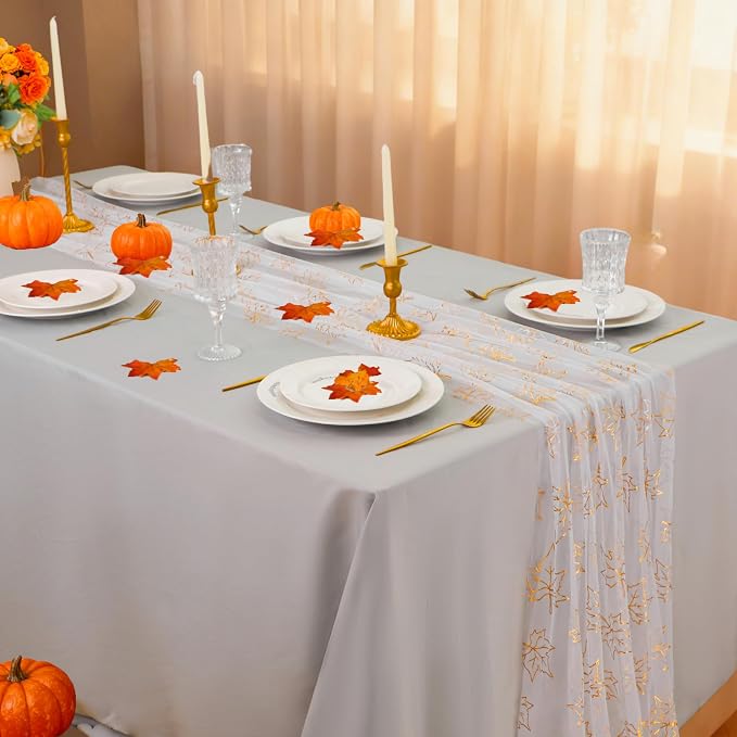 Snowkingdom 10ft Fall Table Runner - Image 3