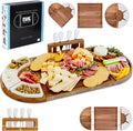Large Charcuterie Board Set, Acacia Wood, Oil Finish | Magnetic 3-Piece Acacia by TheEliteSnacker