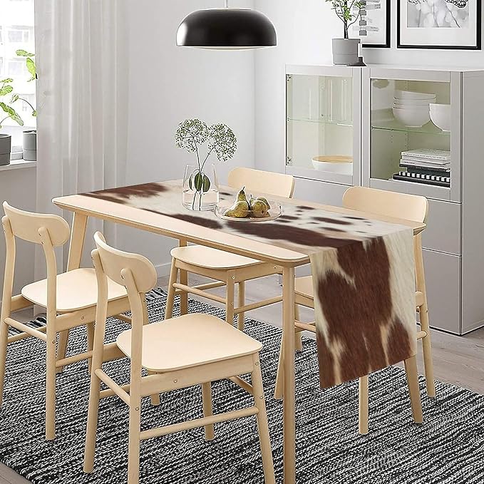 Cow Print Table Runner, 13x90 Inch - Image 3