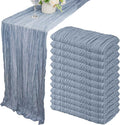 12 Pack 13Ft Cheesecloth Boho Gauze Table Runner by Fivenl
